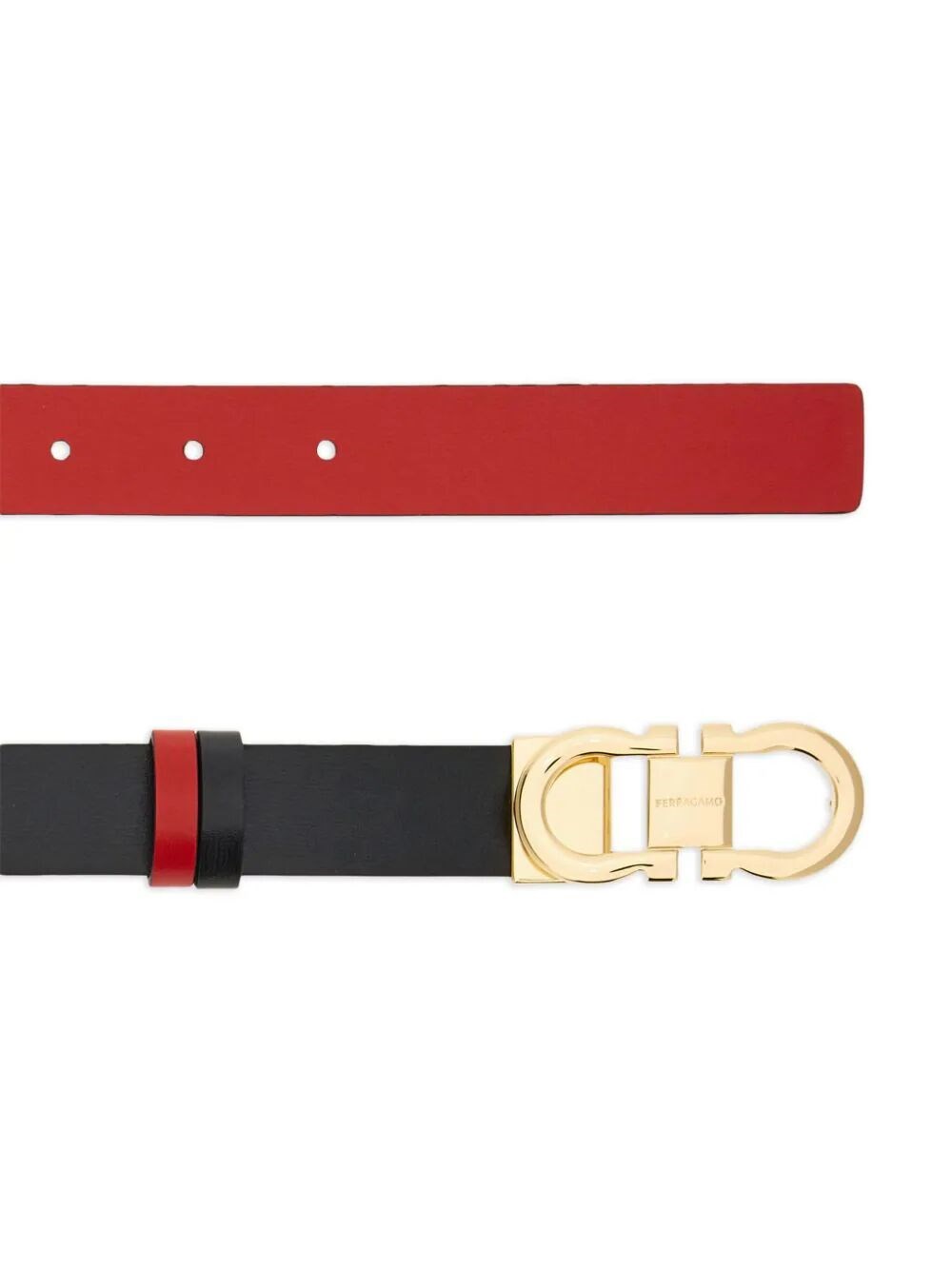 Reversible Gancini belt