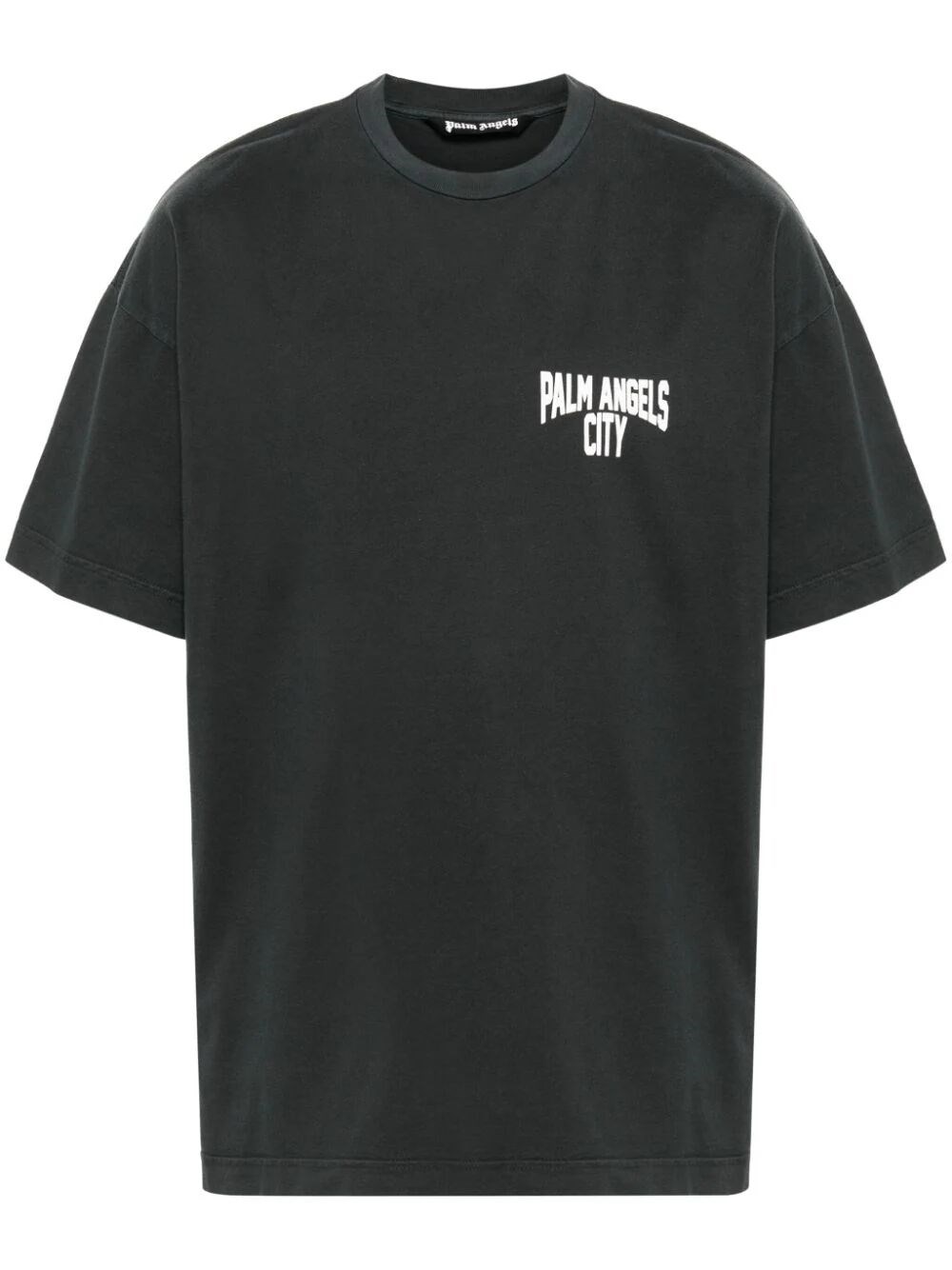 Shop Palm Angels Pa City Washed T-shirt In Grey