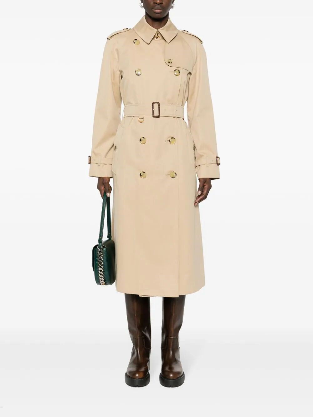 Double-breasted trench coat