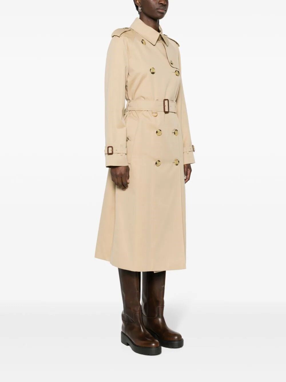 Double-breasted trench coat