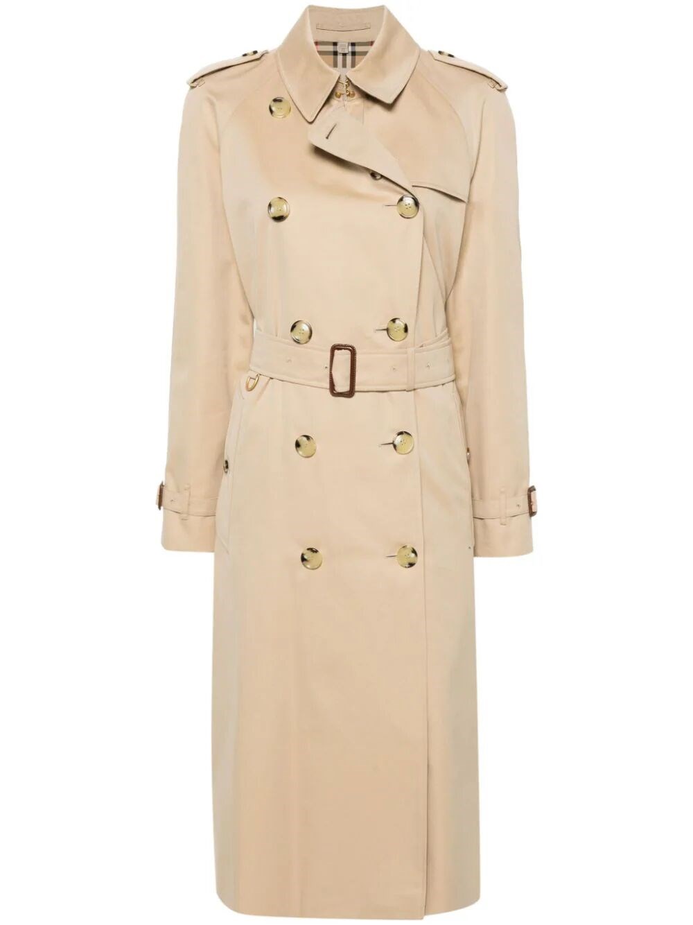Double-breasted trench coat