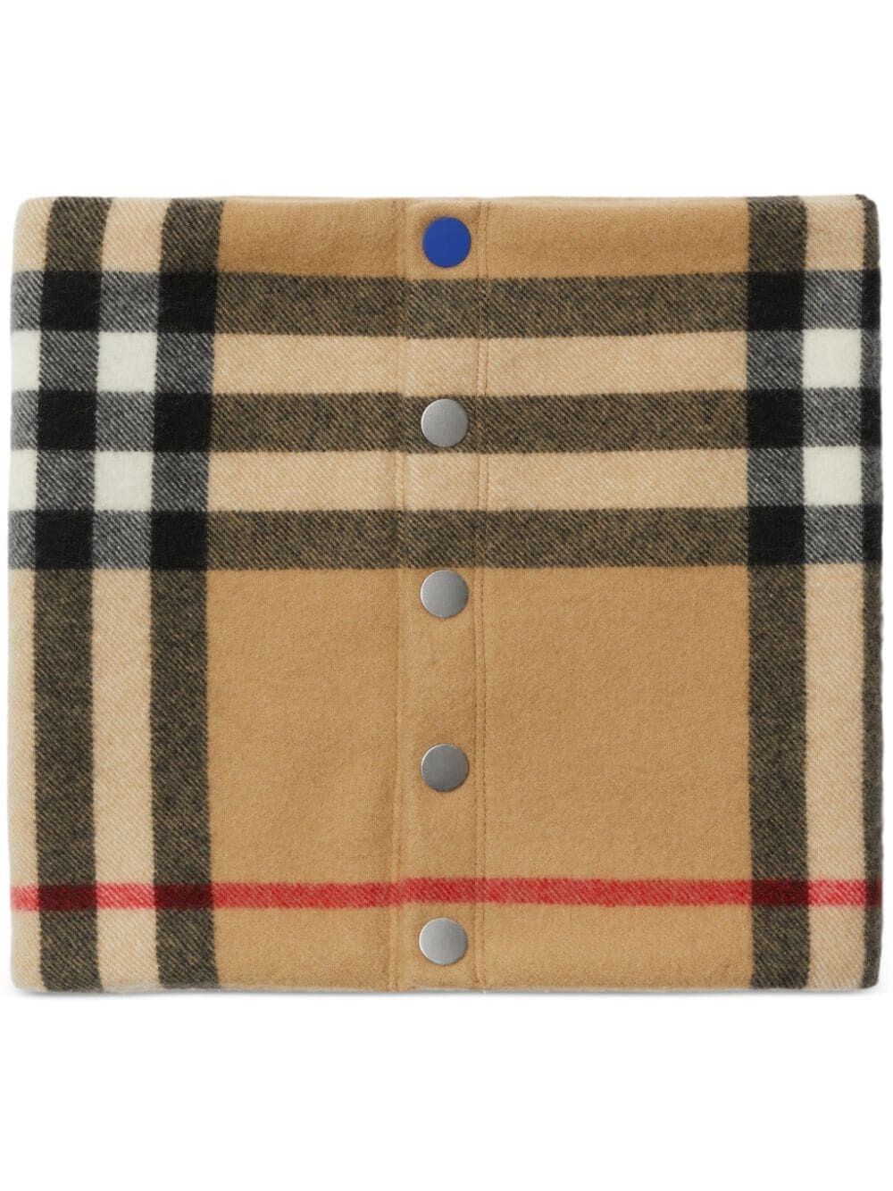 Shop Burberry Check Cashmere Snood In Brown
