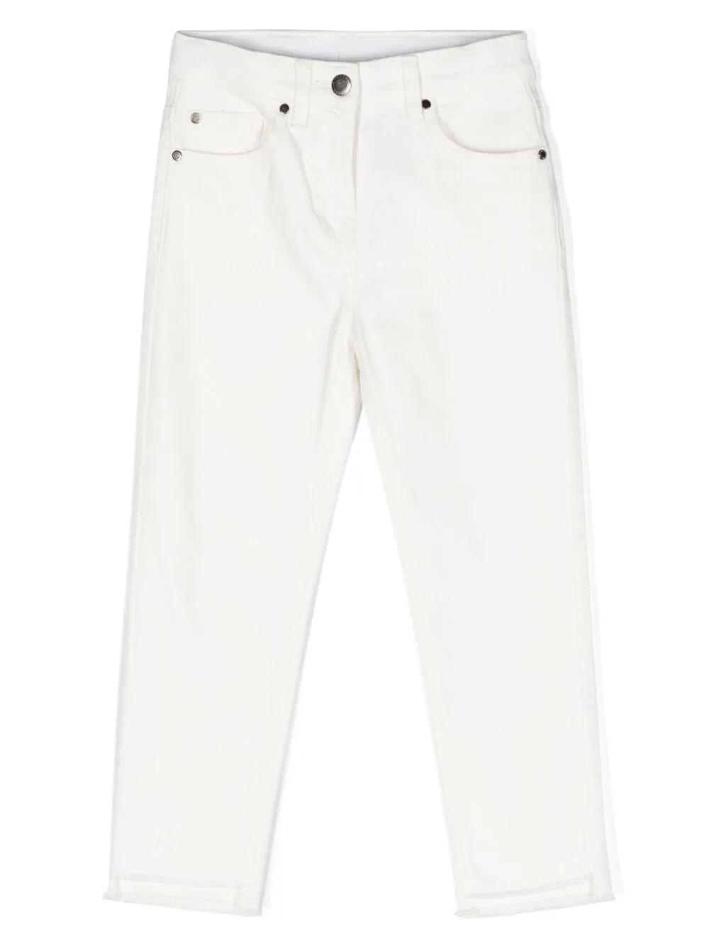 Shop Stella Mccartney Stretch-cotton Jeans In White