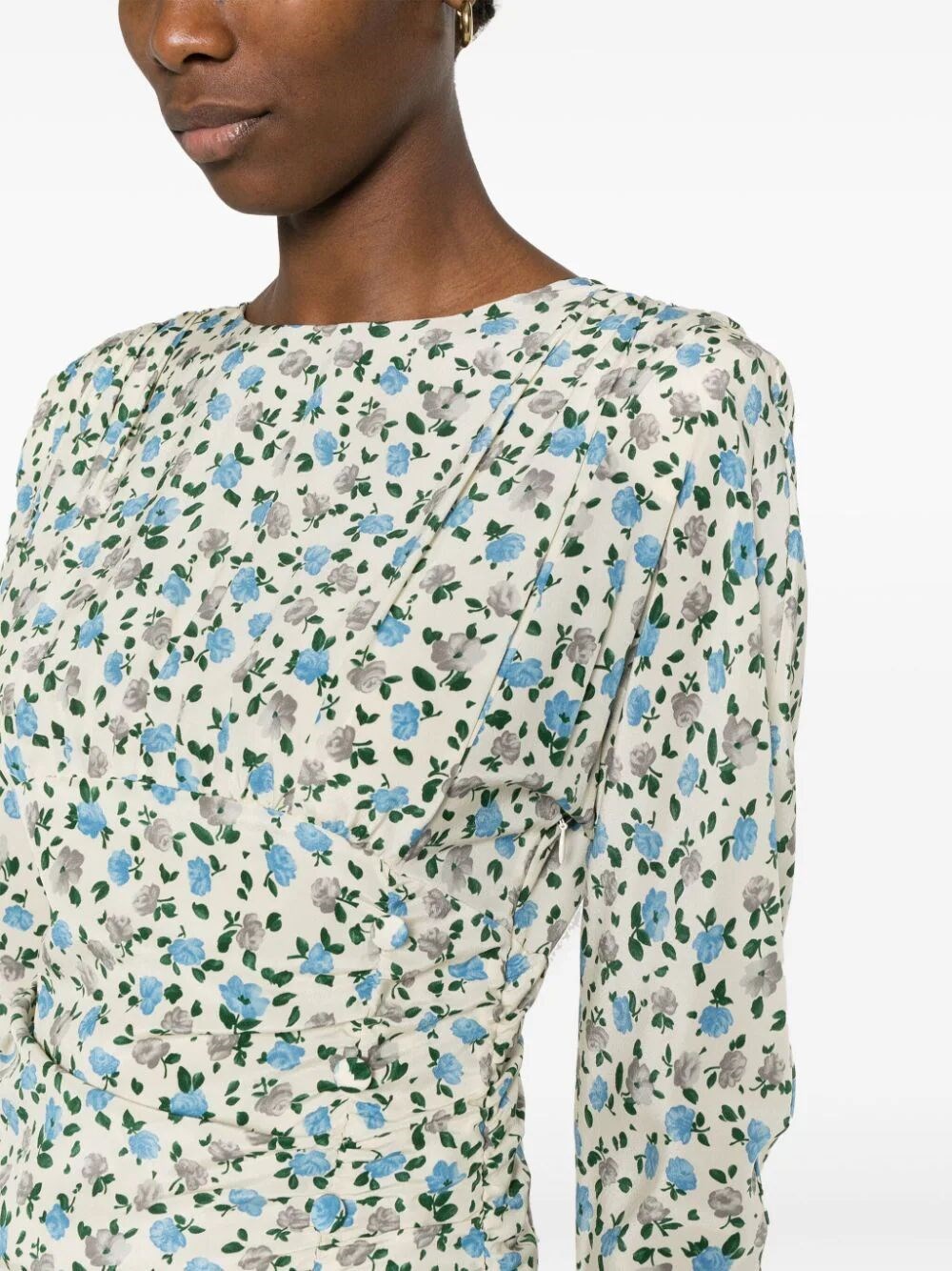 OPEN BACK FLOWER PRINT MINI DRESS