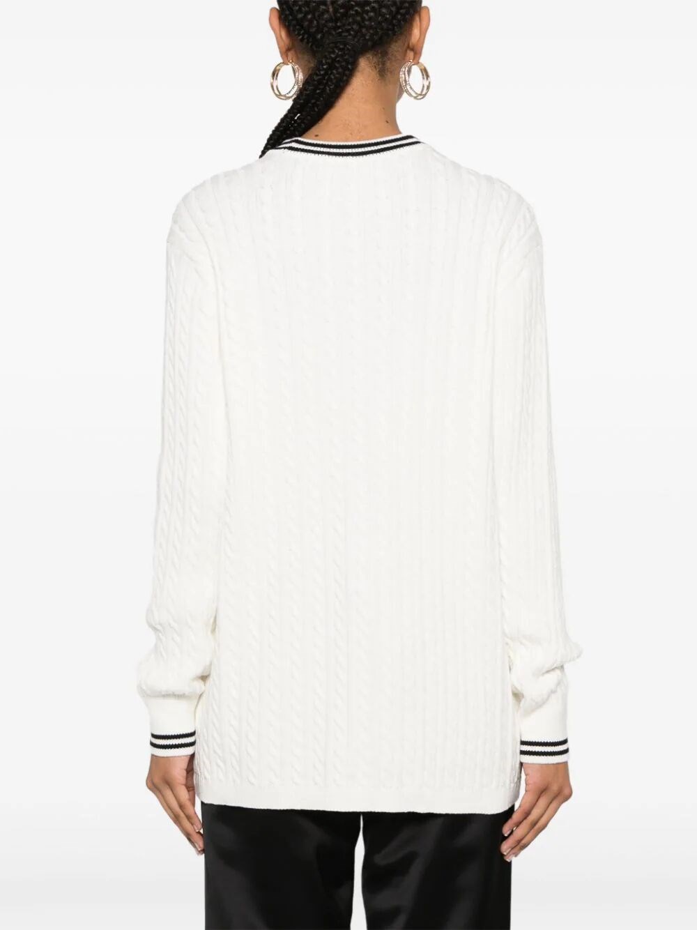 COTTON BLEND KNITTED CARDIGAN