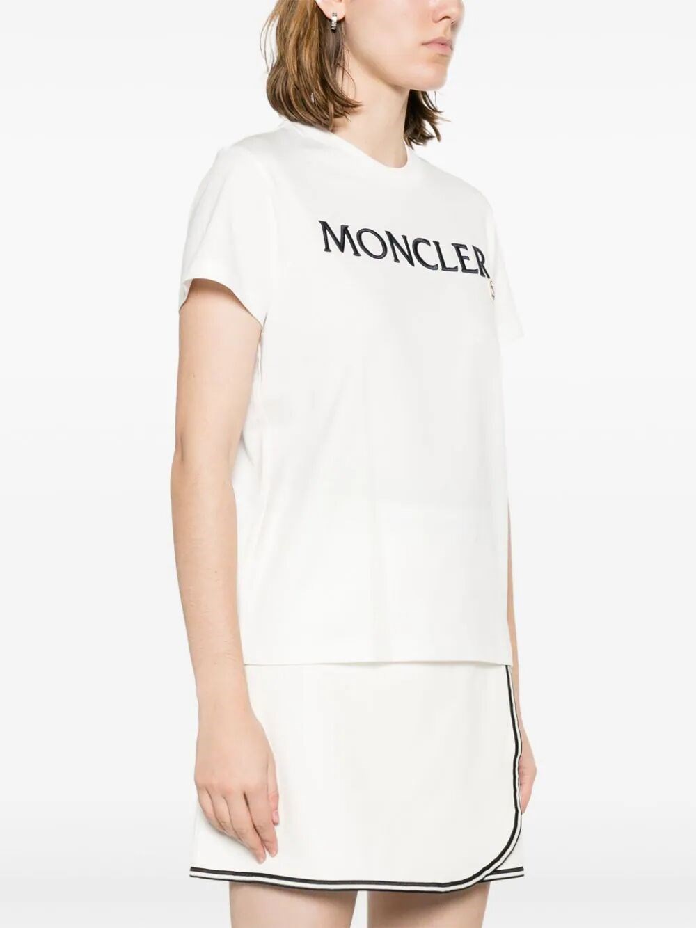 Logo-embroidered T-shirt