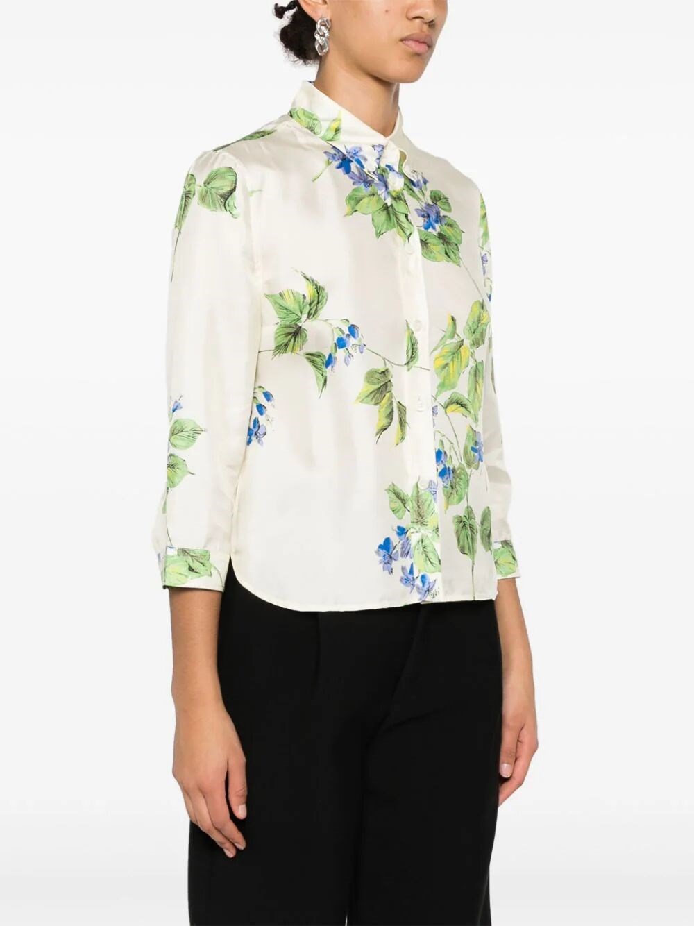 Floral-print shirt