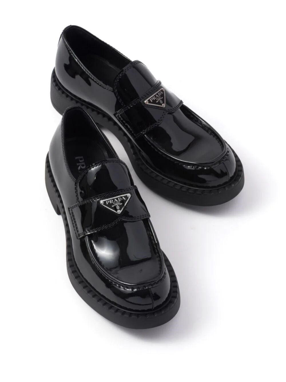 Patent leather loafers