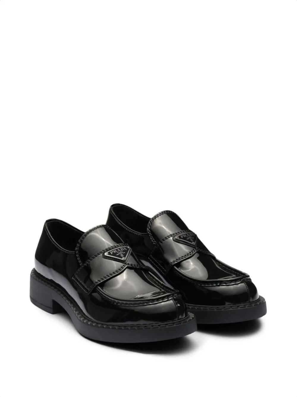 Patent leather loafers