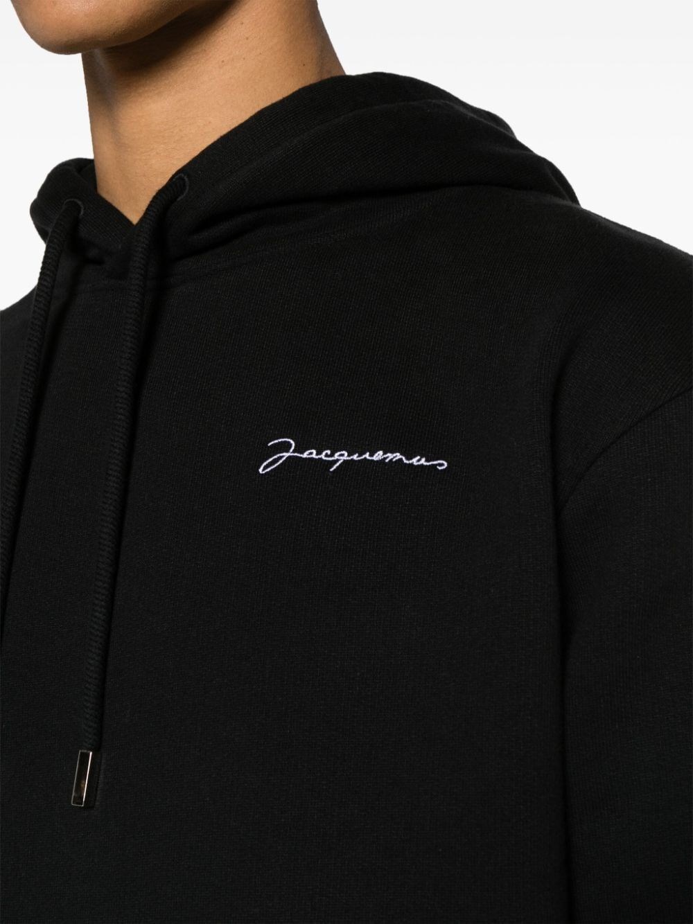 Embroidered logo hoodie