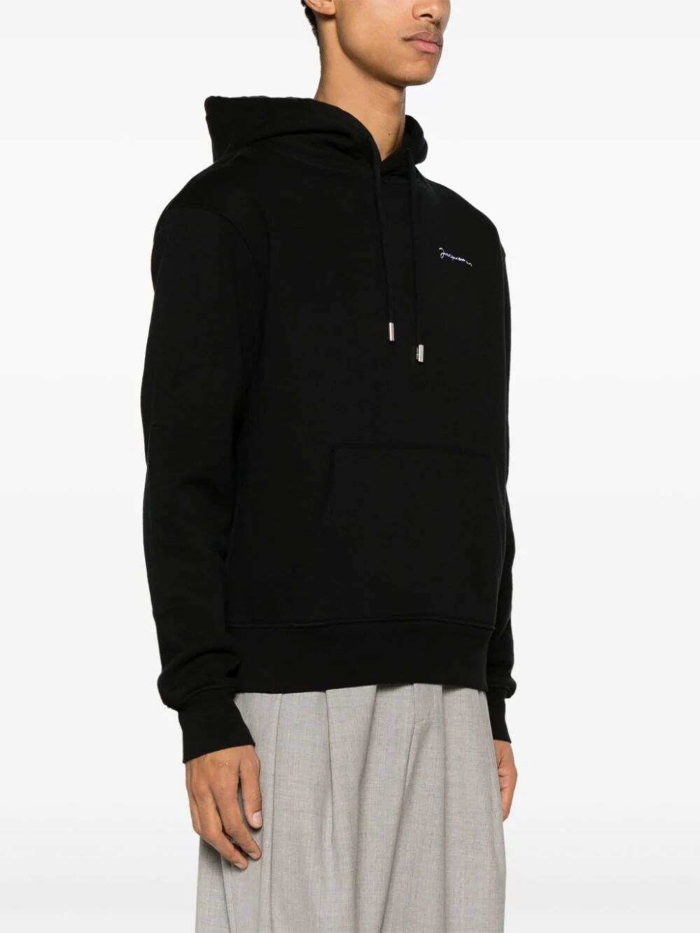 Embroidered logo hoodie