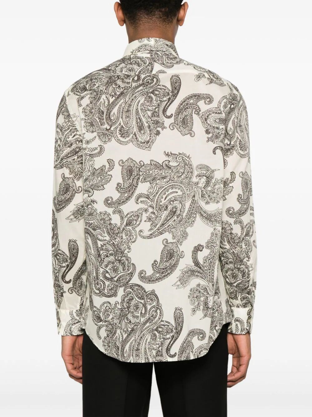 PAISLEY-PRINT COTTON SHIRT