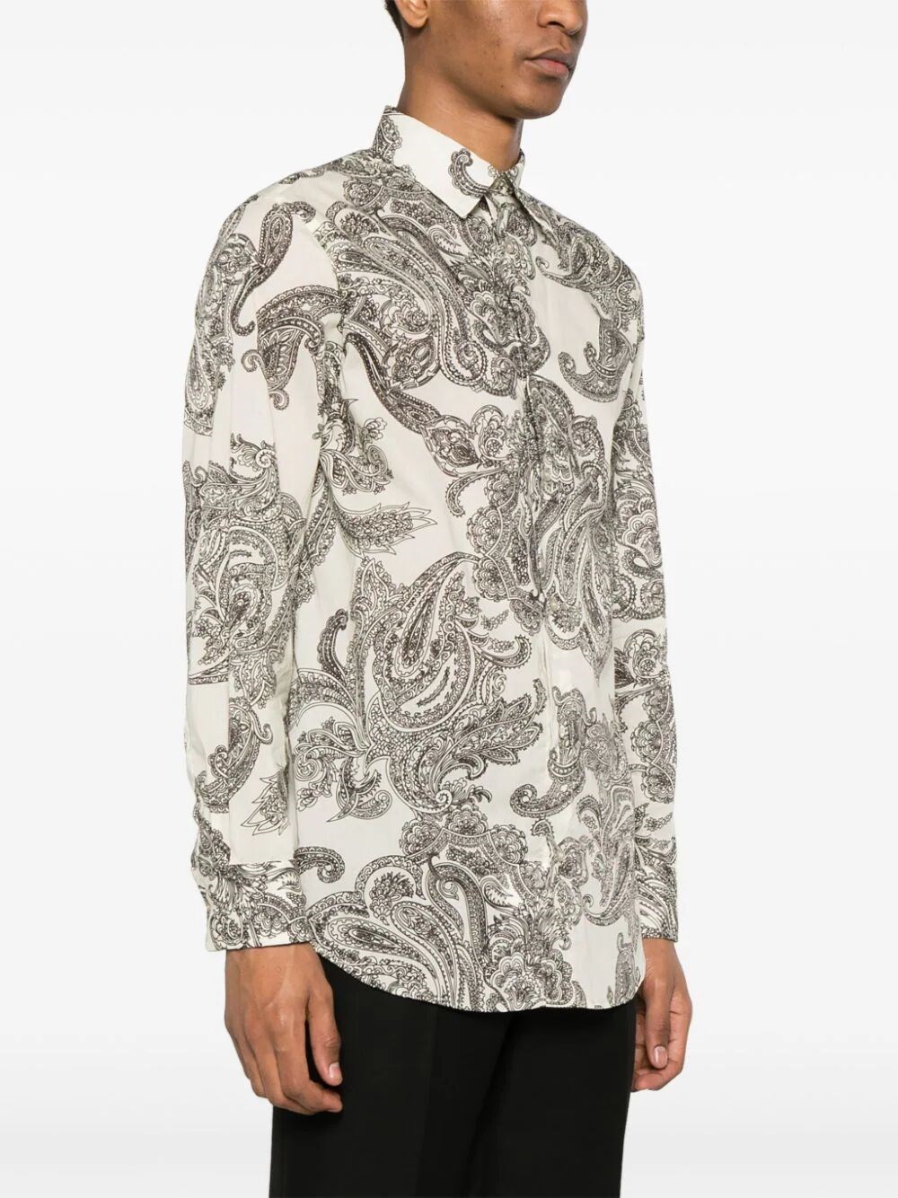 PAISLEY-PRINT COTTON SHIRT