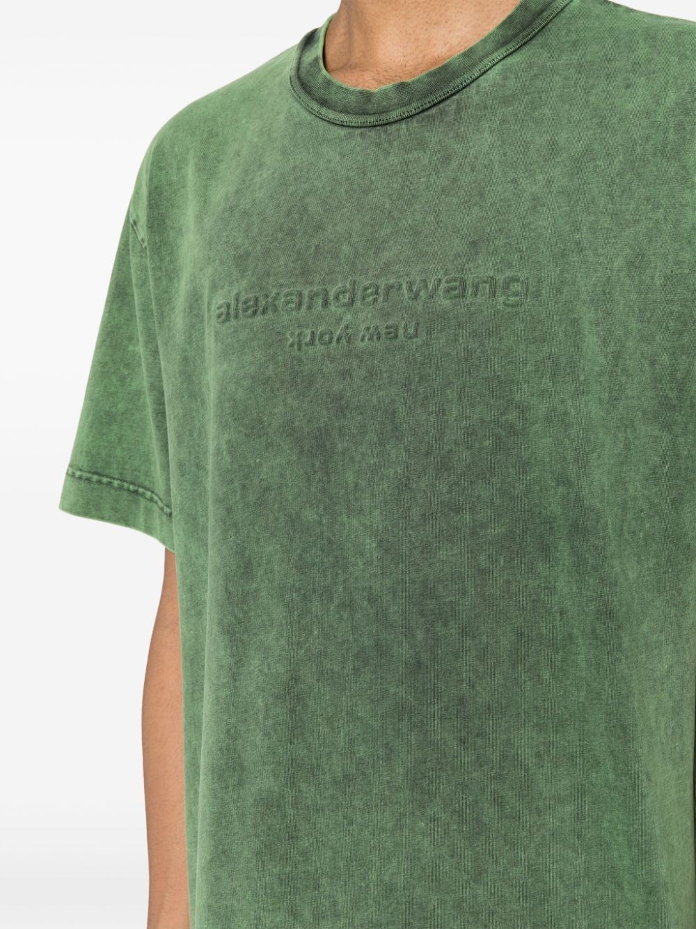 Acid-wash T-shirt