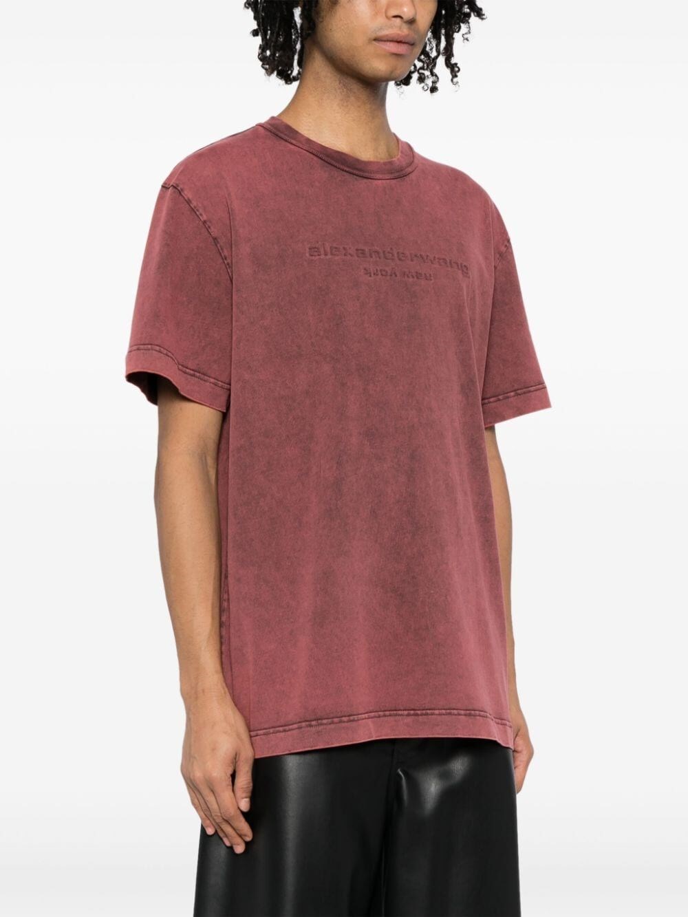 Acid-wash T-shirt