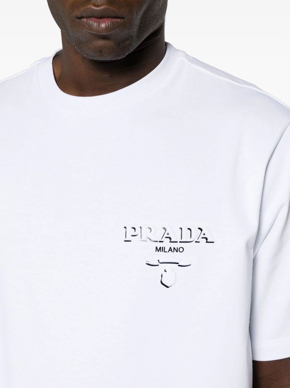 Logo-embossed T-shirt