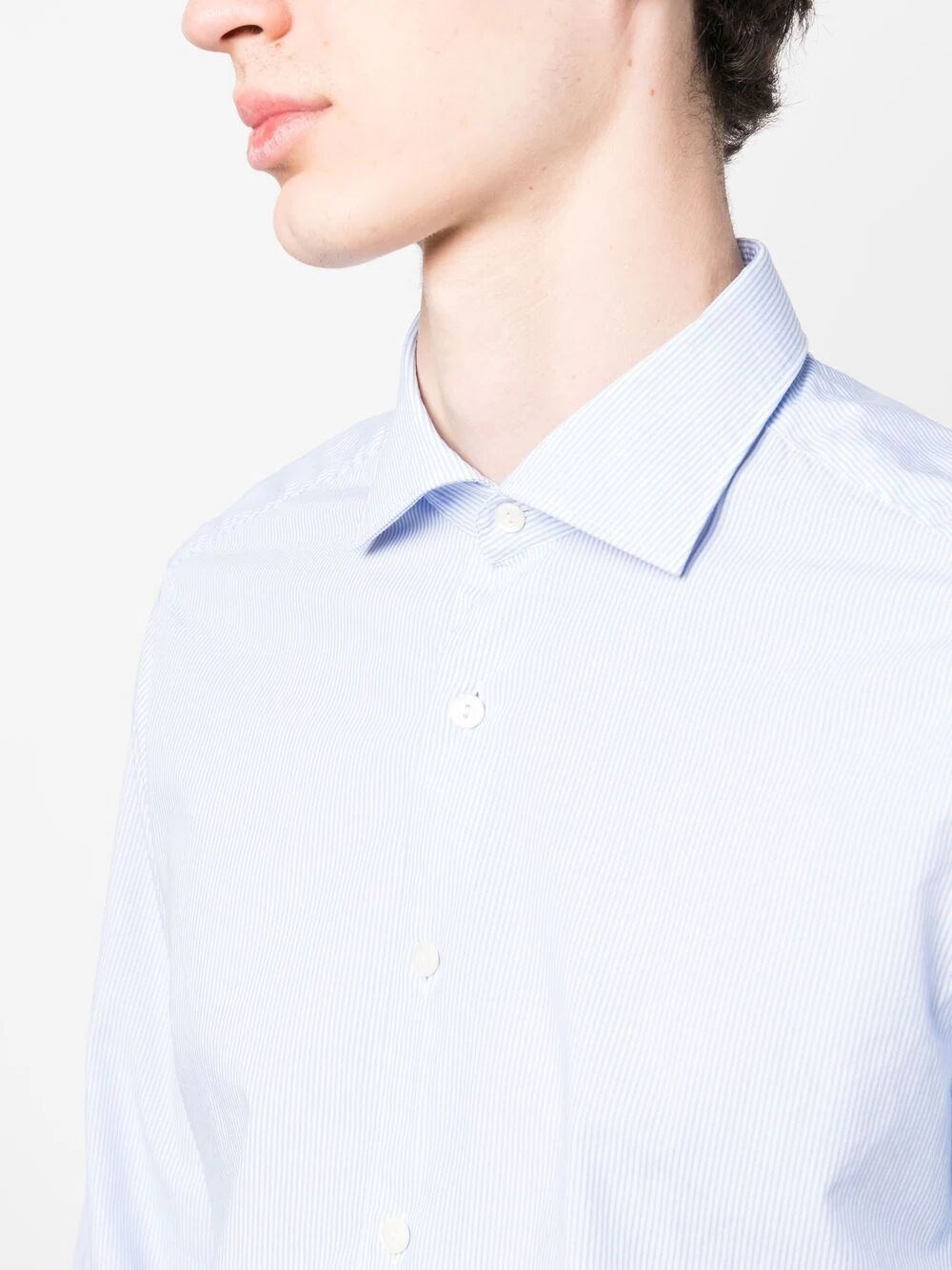 Long-sleeved cotton shirt