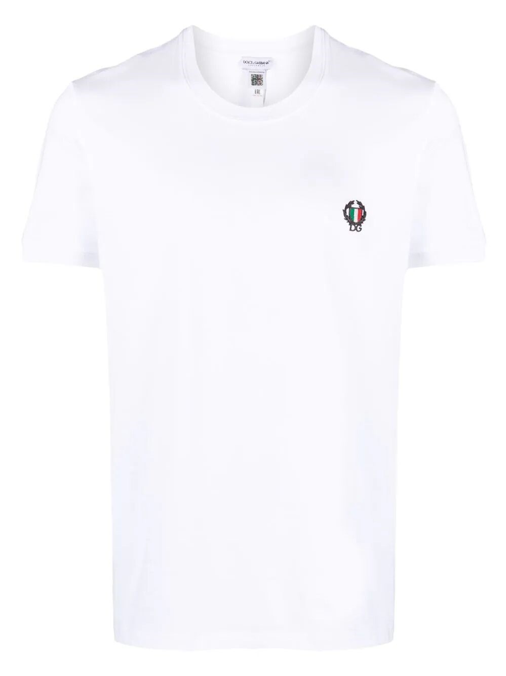 Dolce & Gabbana Logo-embroidered T-shirt In White