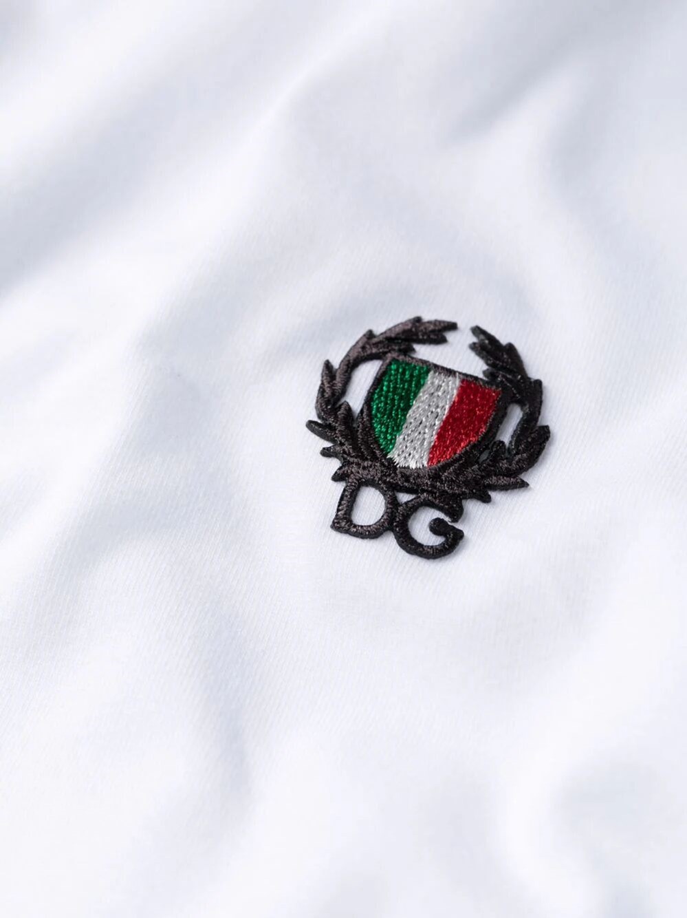 Logo-embroidered T-shirt