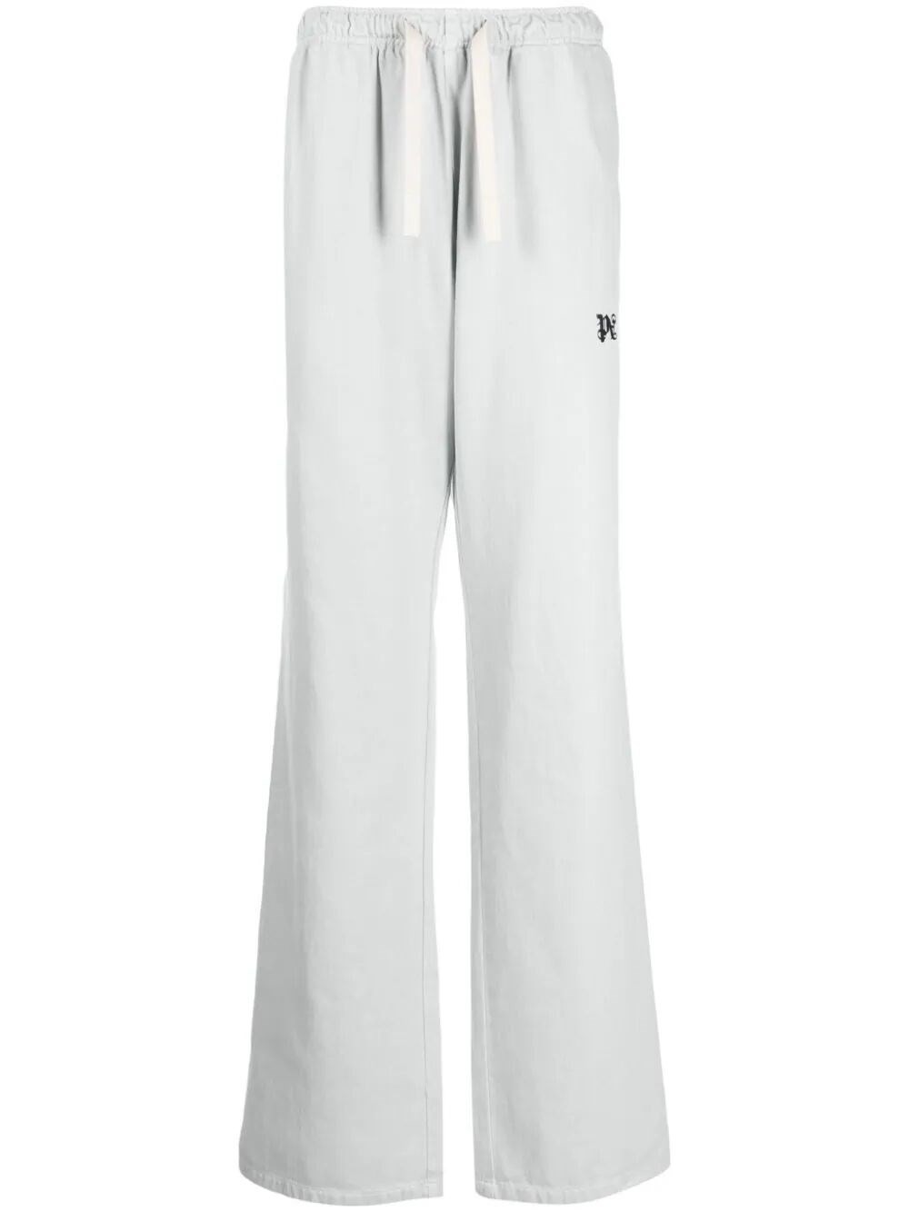 Palm Angels Cotton Trousers In Grey
