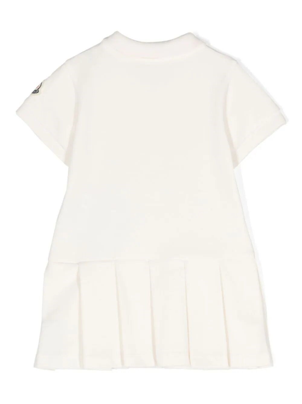 Polo collar pleated skirt dress