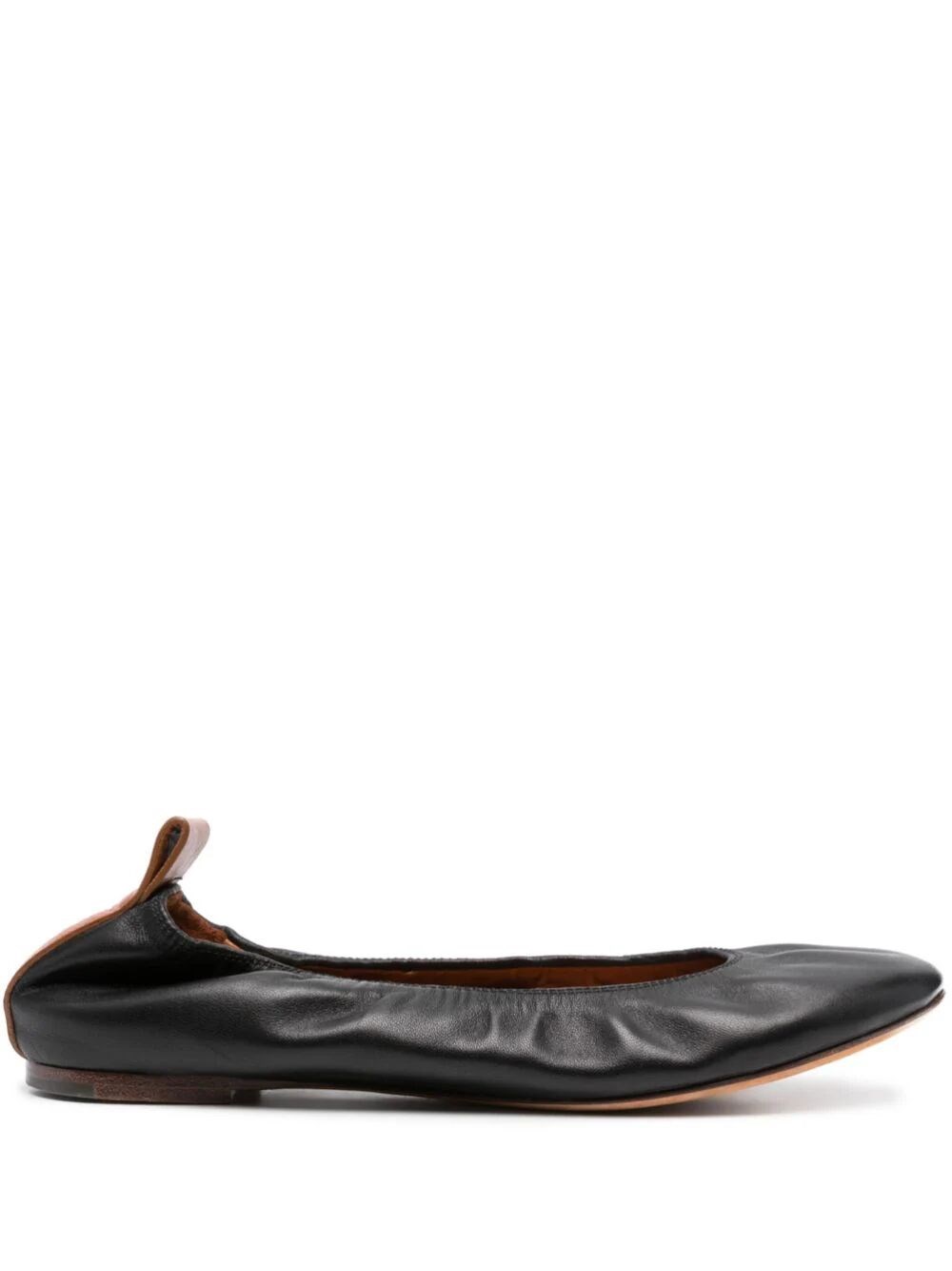 THE LEATHER BALLERINA FLAT