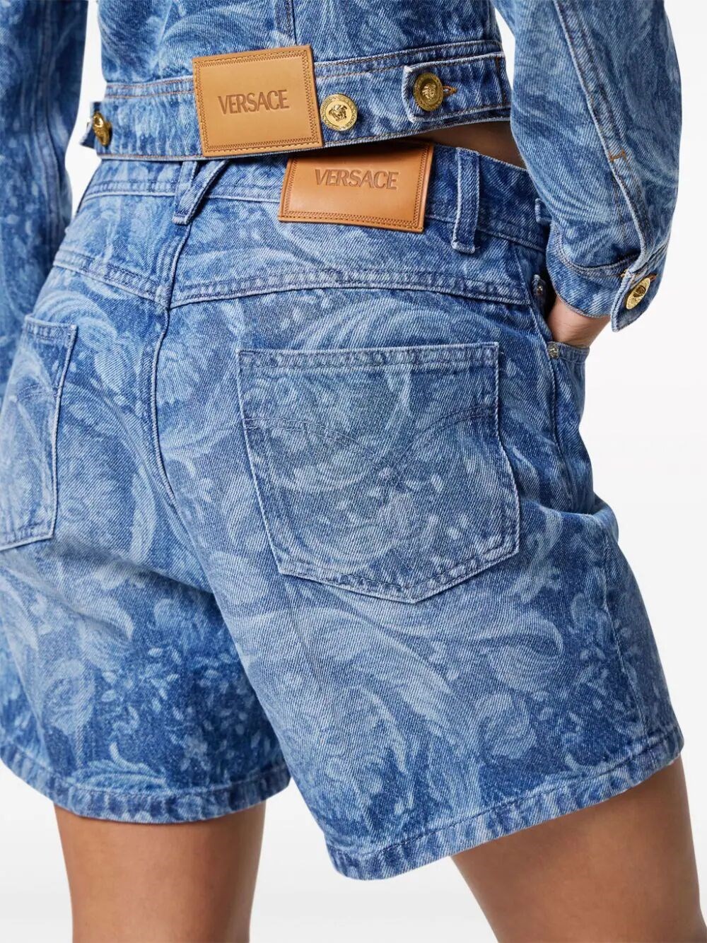 BAROQUE DENIM SHORTS