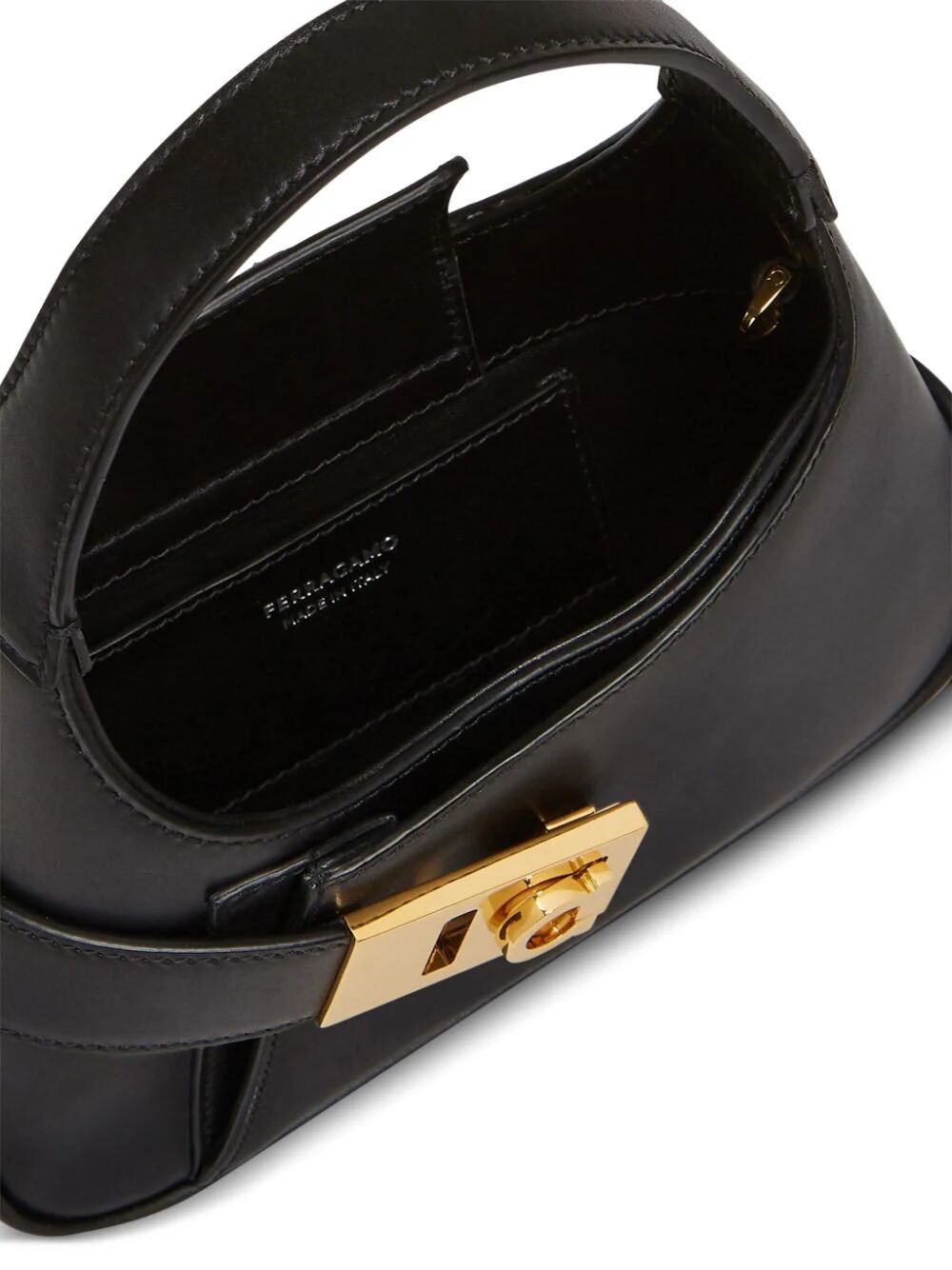 Ferragamo Gancini mini hobo bag available on Monti Boutique