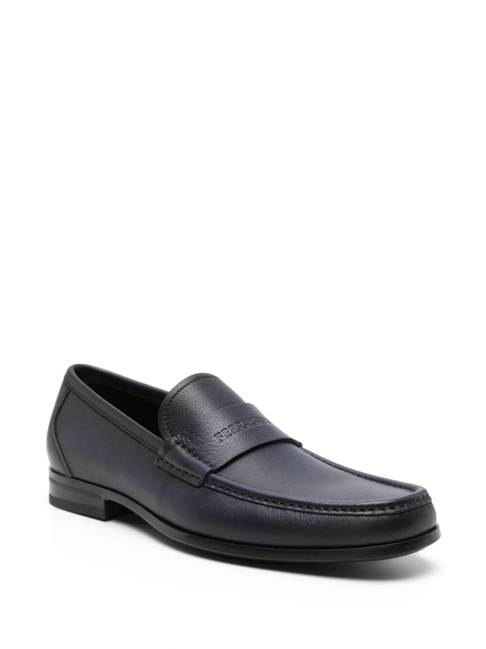 LOGO-DEBOSSED LEATHER LOAFERS