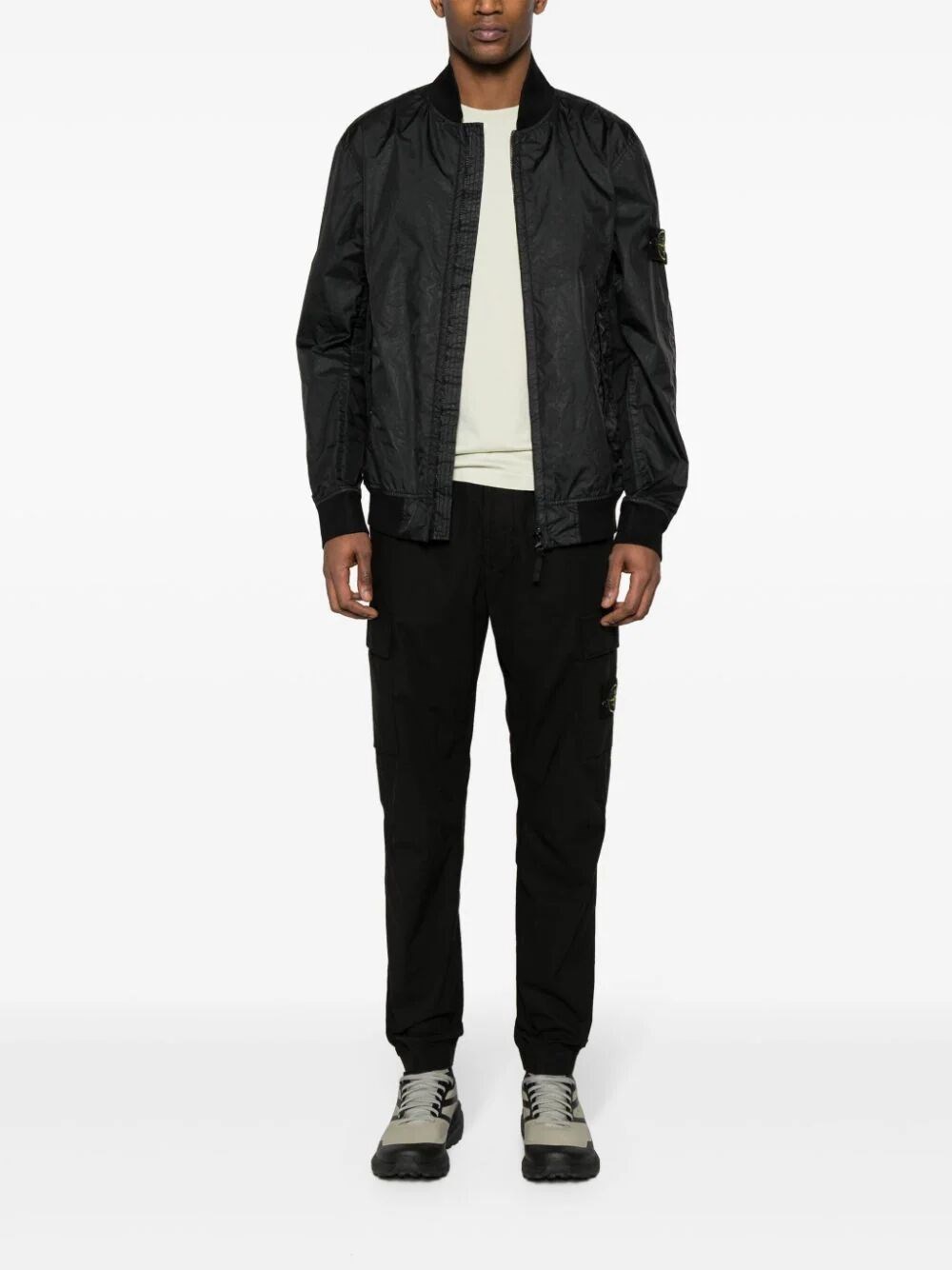 Zipped bomber jacket