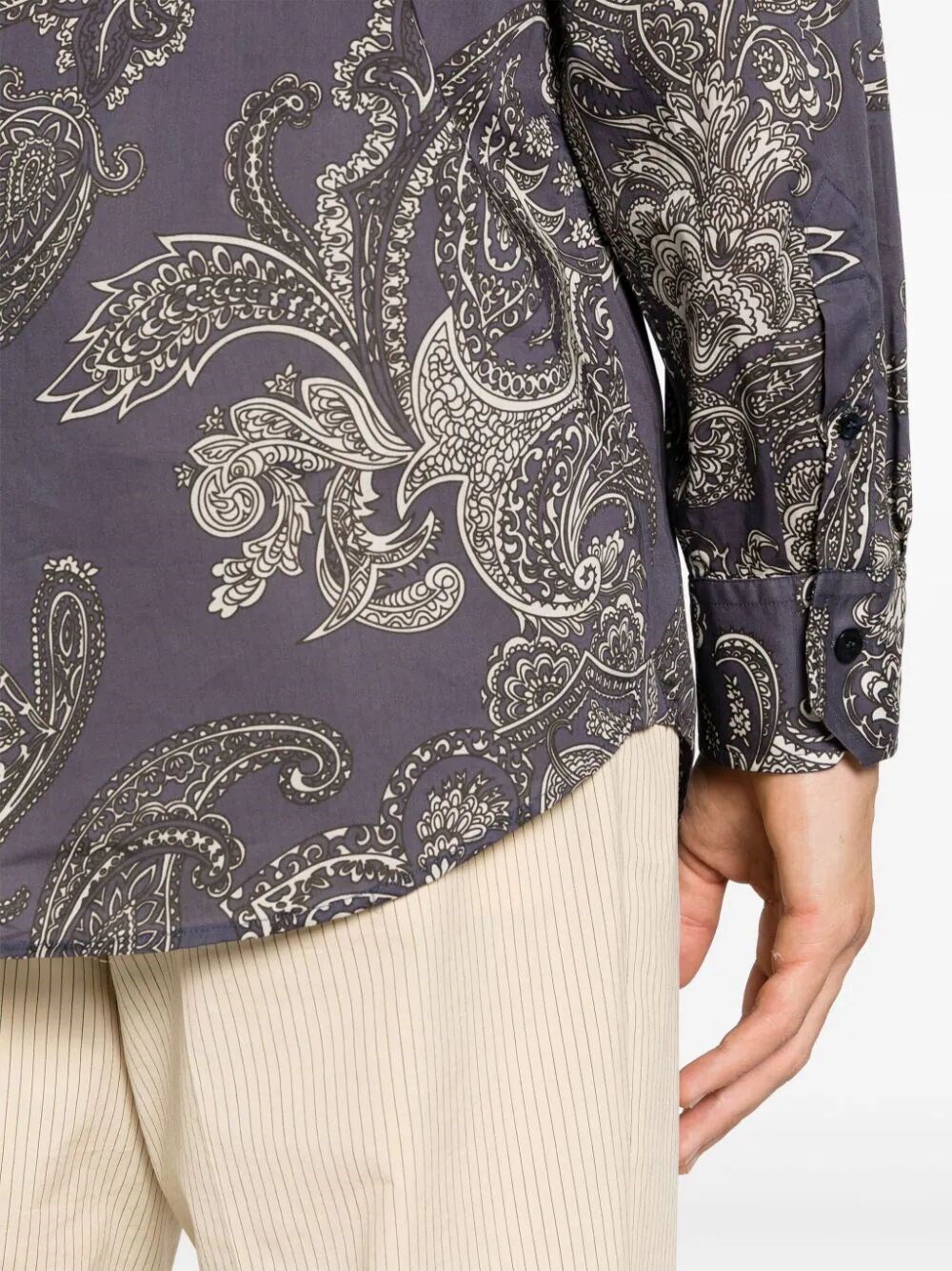 PAISLEY-PRINT COTTON SHIRT