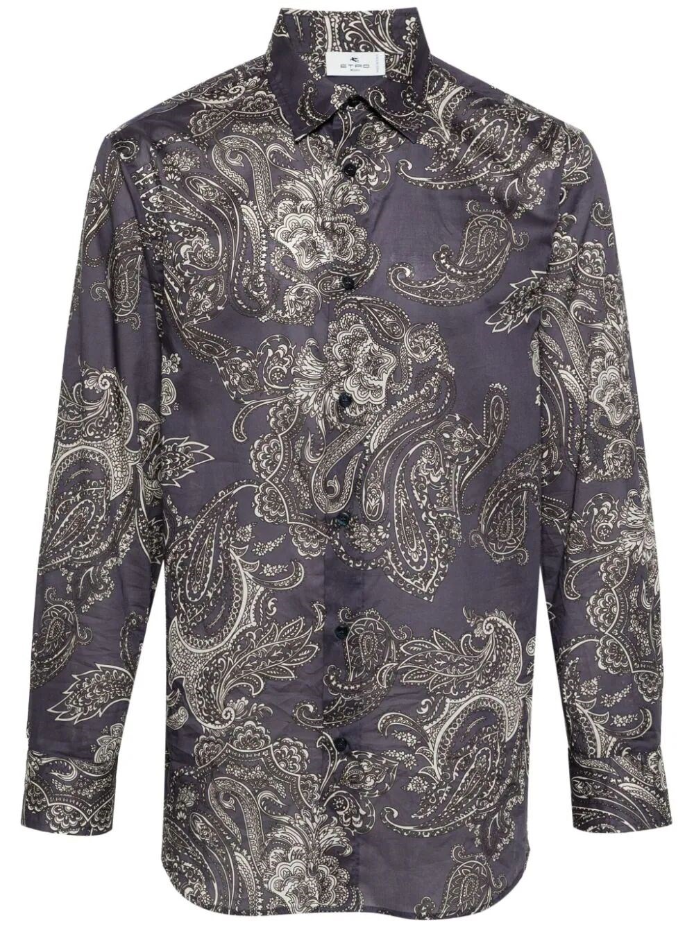 PAISLEY-PRINT COTTON SHIRT