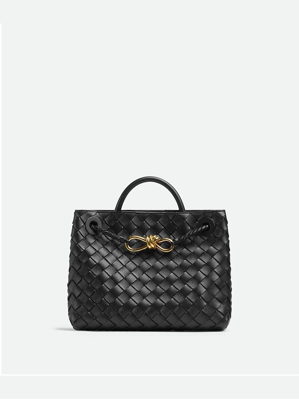 Bottega Veneta Small Andiamo Bag In Black