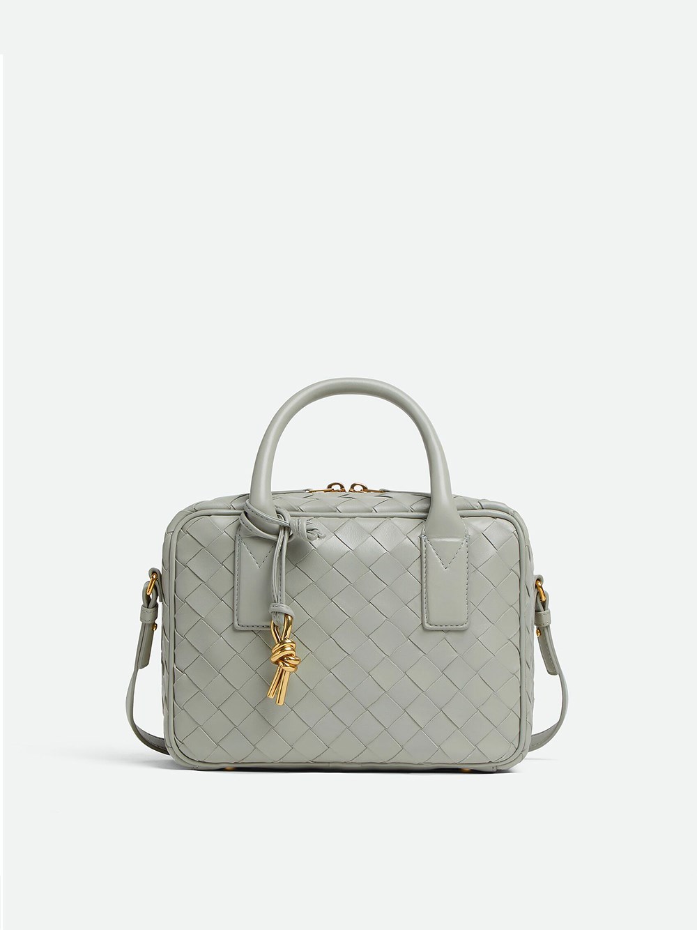 Bottega Veneta Small Getaway Bag In Grey