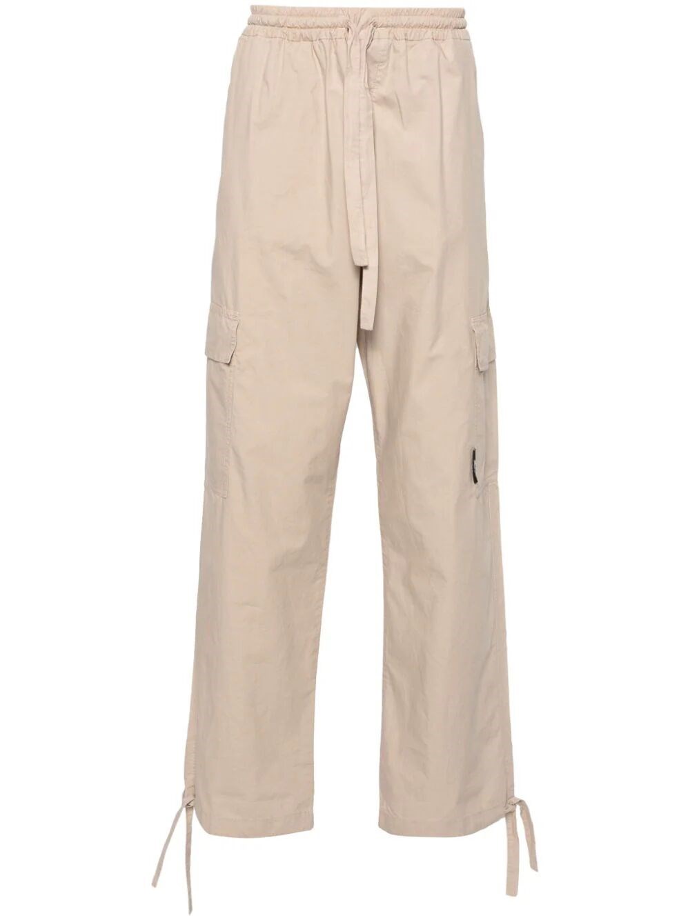 Shop Msgm Cargo Trousers In Brown