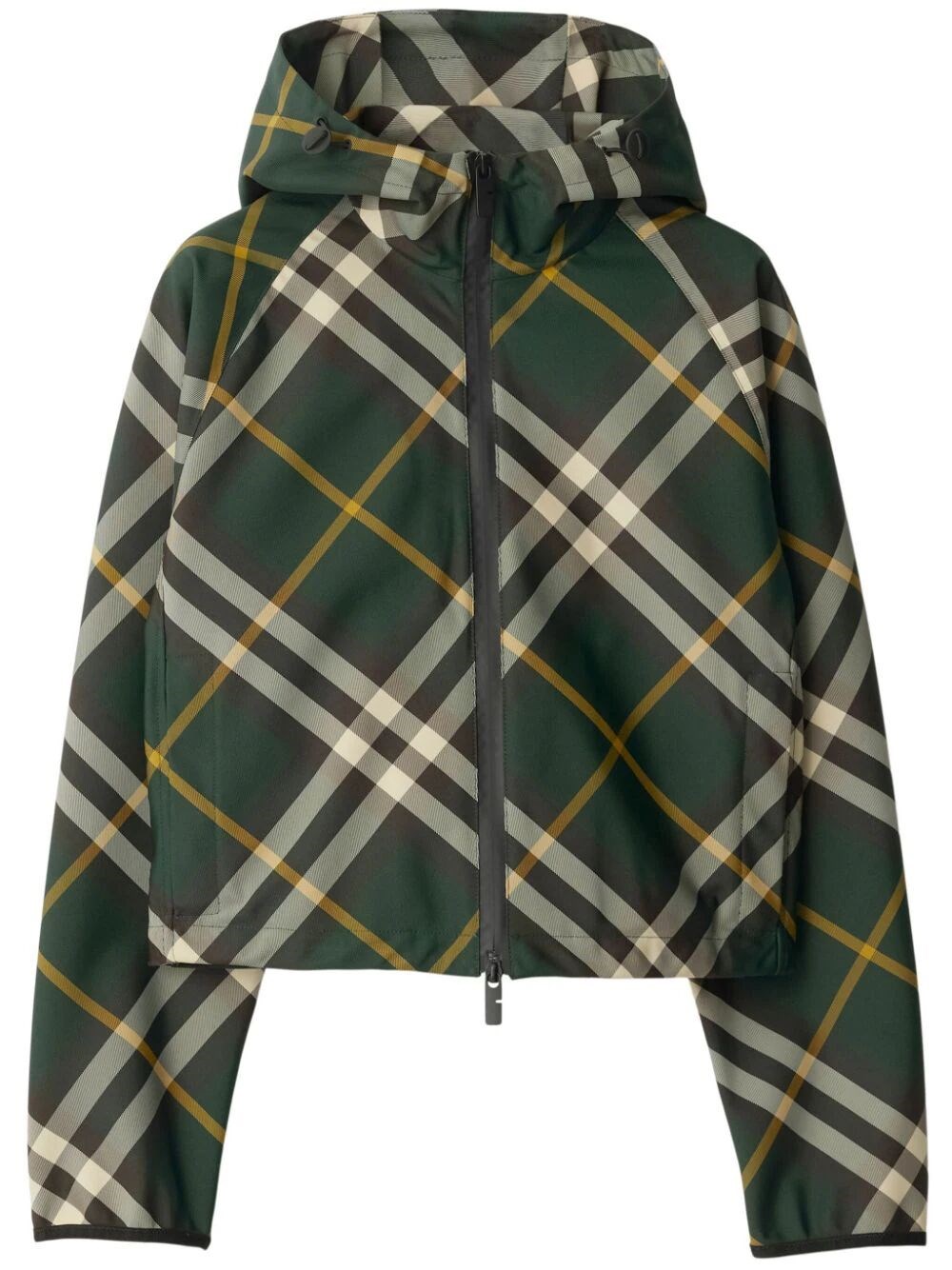 CROPPED CHECK LIGHTWEIGHT JACKET