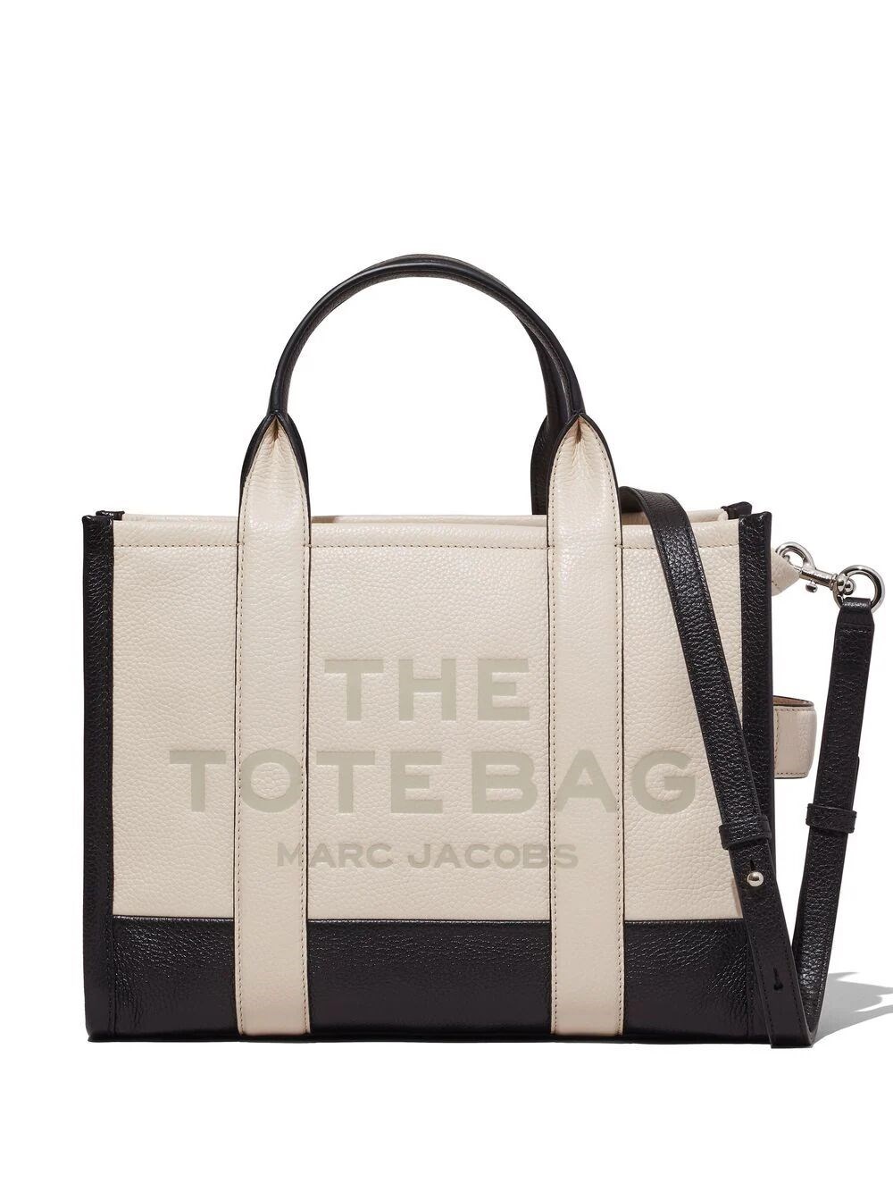 Shop Marc Jacobs The Colorblock Medium Tote Bag In White