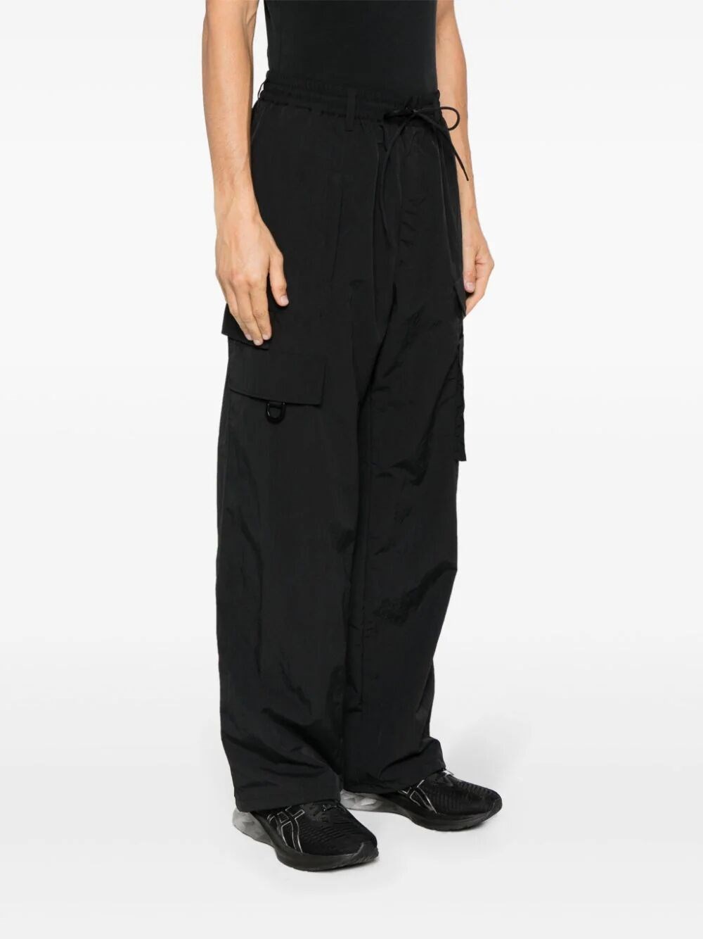 CRINKLE CARGO TROUSERS