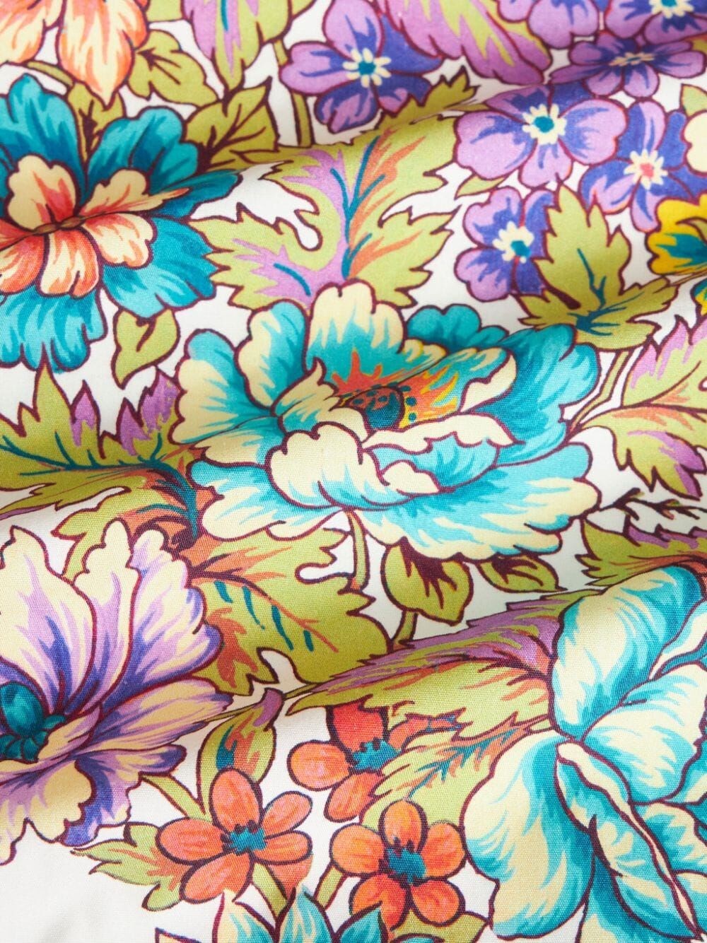 FLORAL-PRINT LONG DRESS