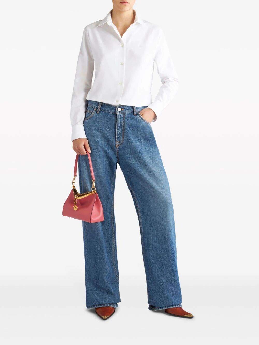 OXFORD SHIRT WITH PEGASO DETAIL