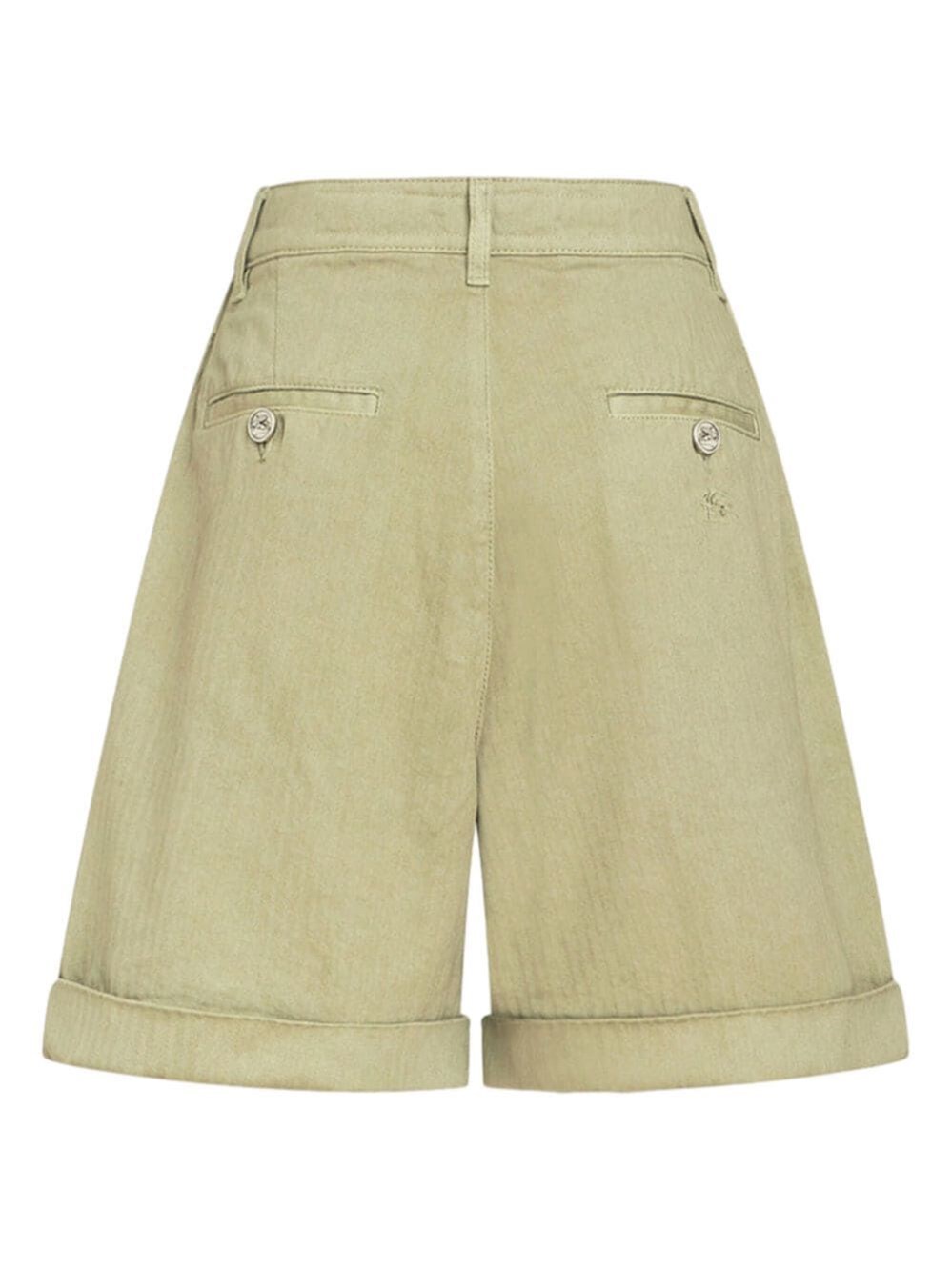 HERRINGBONE-PATTERN BERMUDA SHORTS