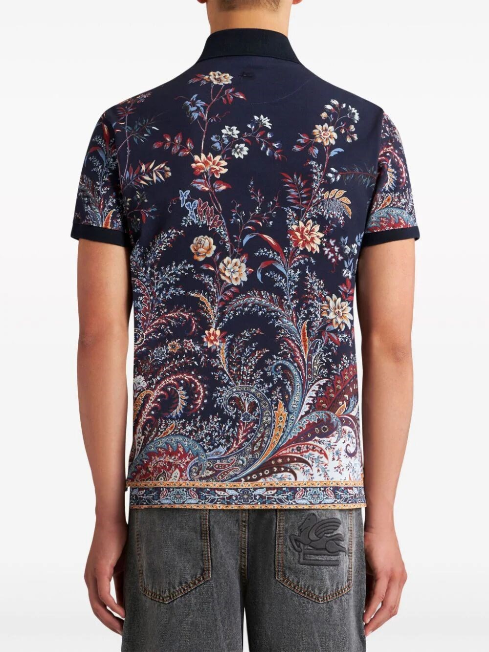 FLORAL PAISLEY POLO SHIRT