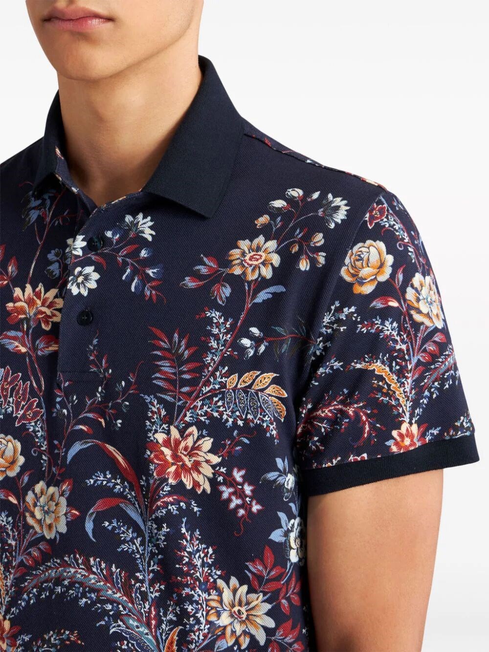 FLORAL PAISLEY POLO SHIRT