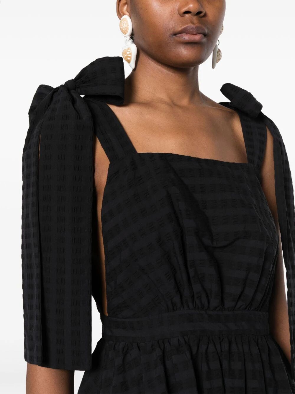 POPELINE SLEEVELESS MIDI DRESS