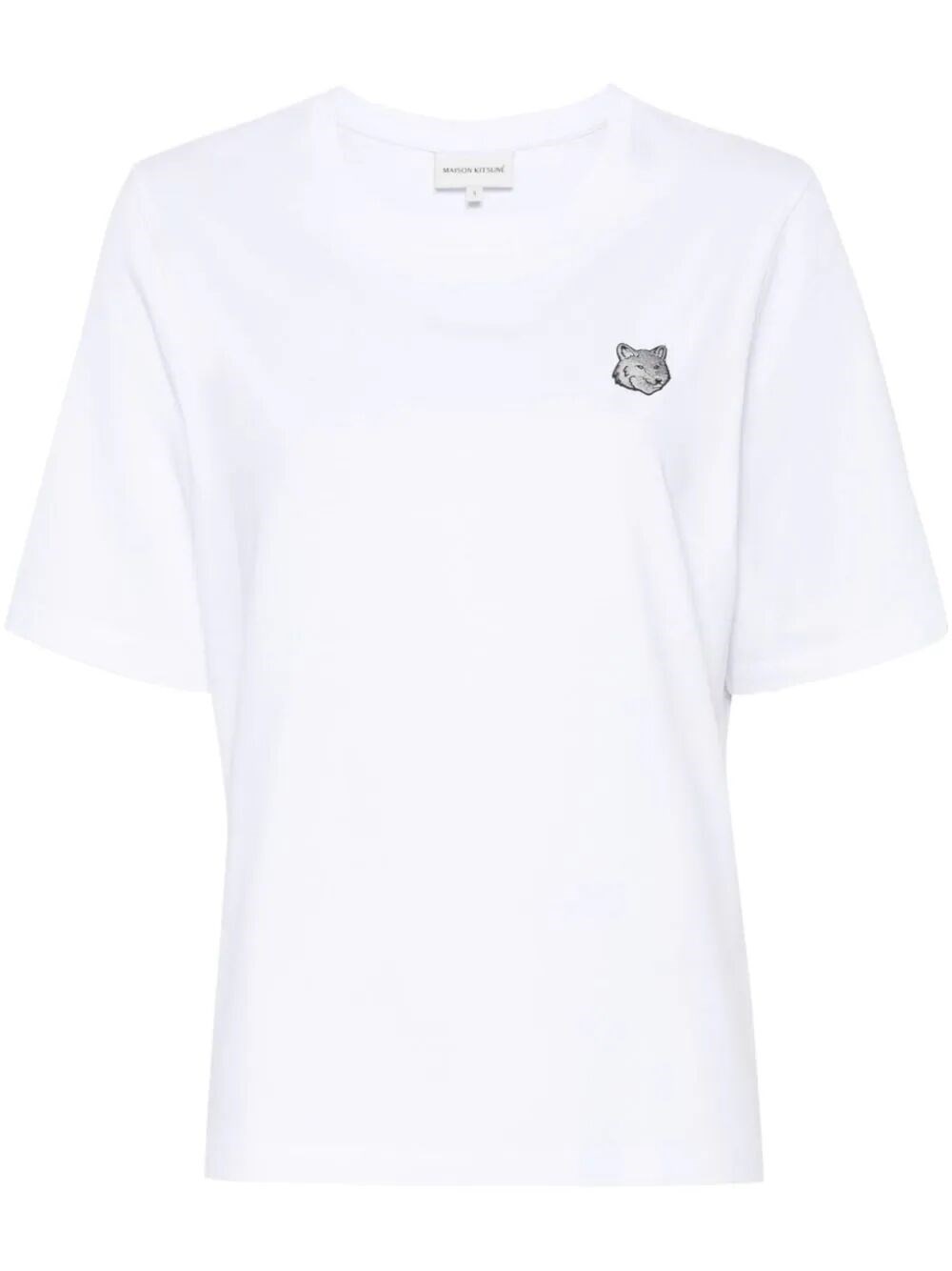 Maison Kitsuné Bold Fox Head Patch Comfort T-shirt In White