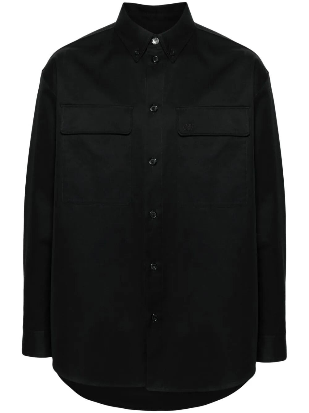 Shop Off-white Military Overshirt In Black