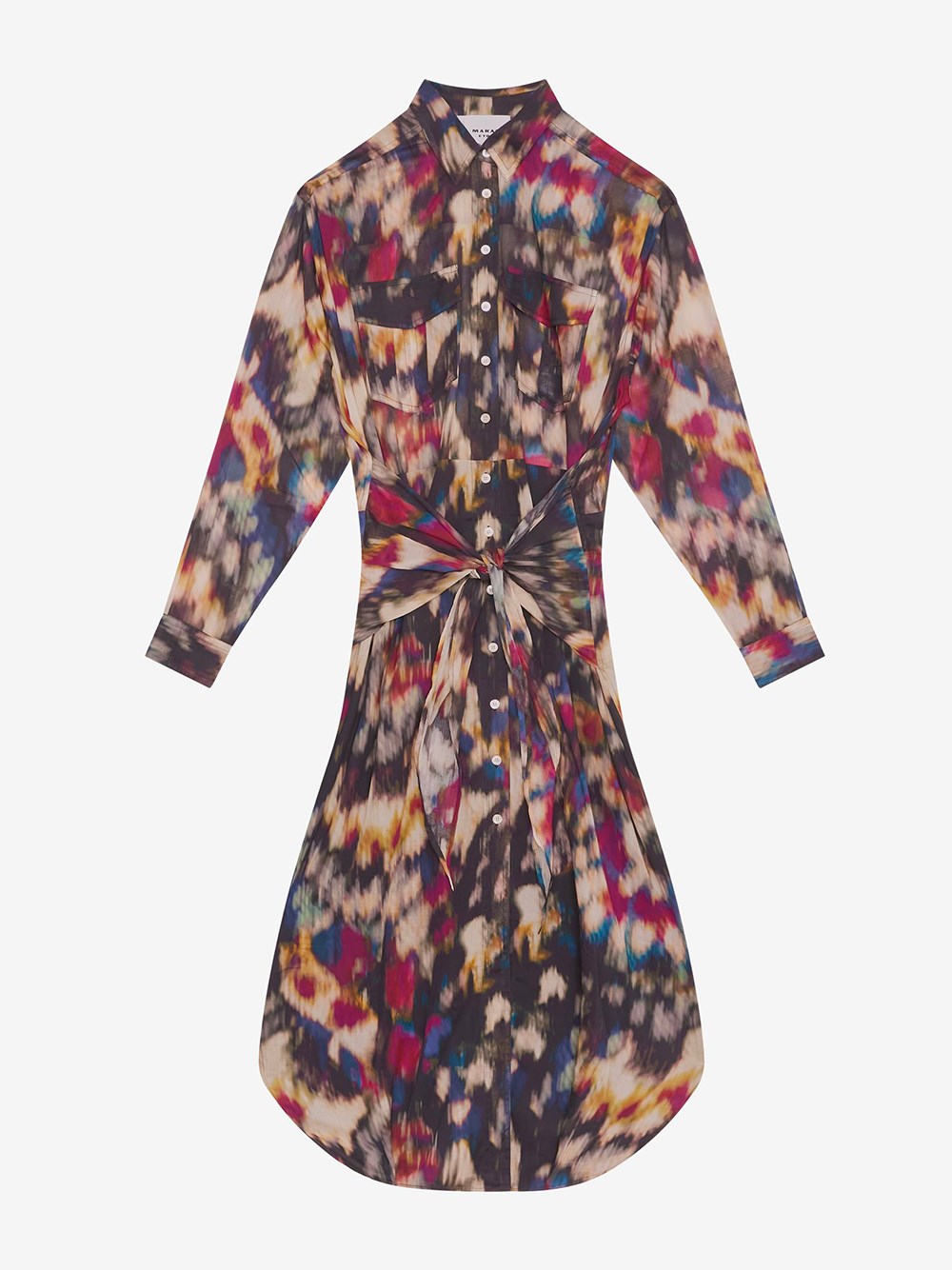 Shop Isabel Marant Étoile Nesly Dress In Multicolour
