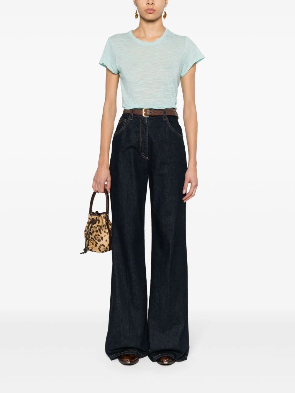 SLUB COTTON JERSEY CREWNECK T-SHIRT