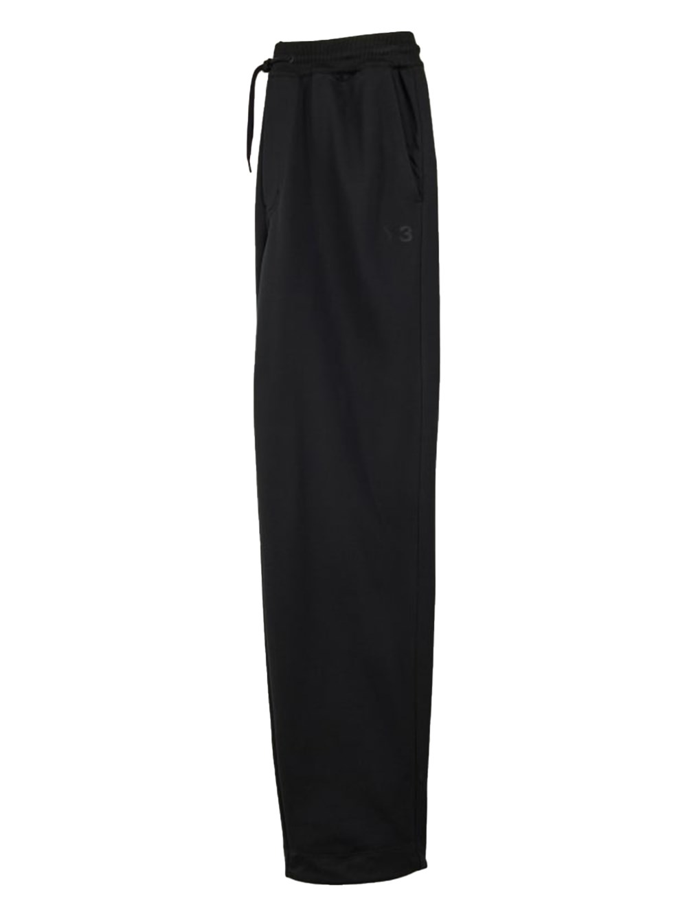 Y-3 French Terry Straight Trousers In Black