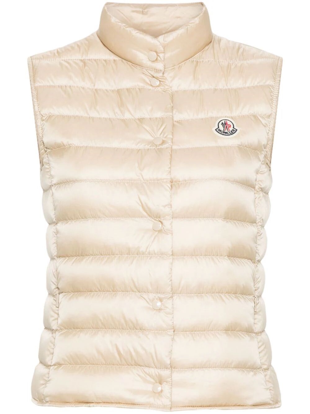 Moncler Doudoune Sans Manches Liane In Nude & Neutrals